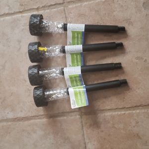 Solar Stake Light Black top Garden Collection NWT